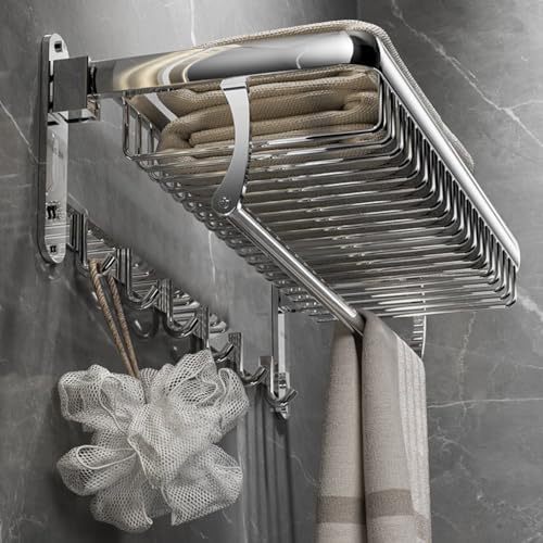 Annbka Wall Mounted Towel Rack 304 Stainless Steel Gray 40CM