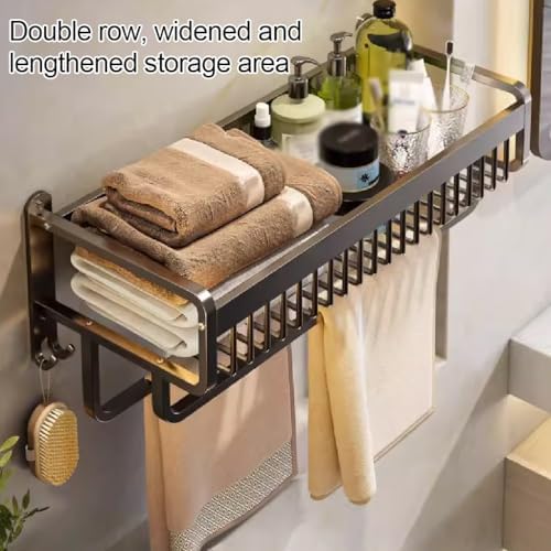 Space-Aluminum Towel Rack Gray 60cm