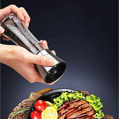 Stainless Steel Salt and Pepper Grinder Set Perfectly Grind zien