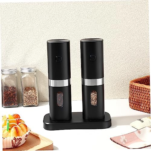 Electric Salt Pepper Mill with Adjustable Coarseness for Home Use