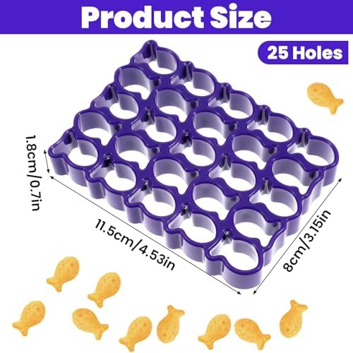 Perfect Durable 25-Cavity GoldFish Cookie Cutter for Easy Baking