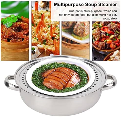 Stainless Steel Steamer Pot with Glass Lid