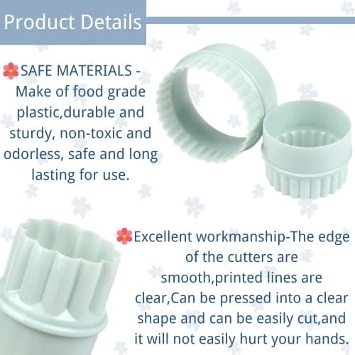 High-Quality Plastic Cookie Cutters Set of 8