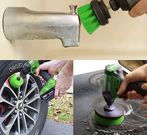 All-Purpose Power Scrubber Cleaning Set Drill Brush Set Attachment Kit of 3