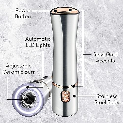 Precise Salt Pepper grinder with 2 settings Fine Coarse