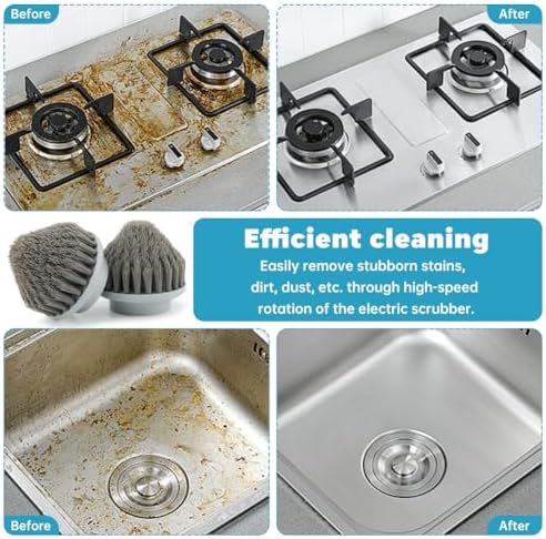 LVOERTUIG 4PCS Precision Tile Scrub Set