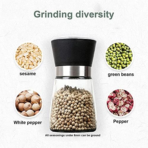 Adjustable Stainless Steel Salt Pepper Mill Set for Kitchen Gifting