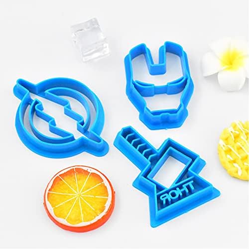 Crethinkaty 6-Piece Plastic Cookie Cutter Set