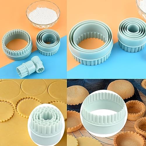 NentMent 8-Piece Round Cookie Cutters