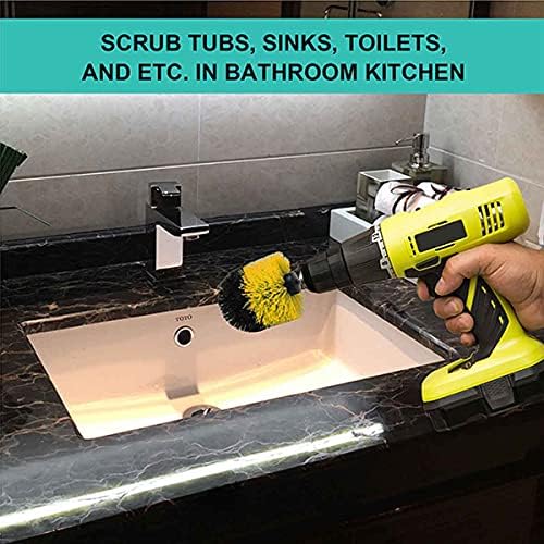 Premium Drill Brush Attachment Set for Cleaning