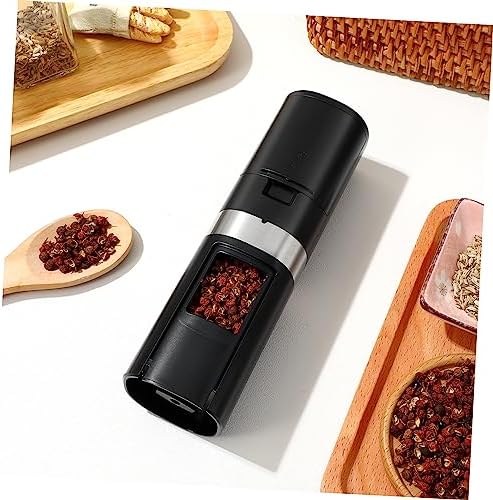 Electric Salt Pepper Mill with Adjustable Coarseness for Home Use
