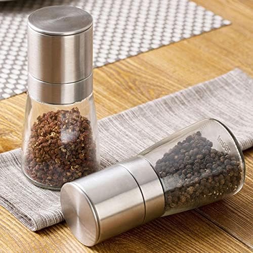 Adjustable stainless steel salt pepper grinder