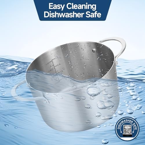 LOLYKITCH Tri-Ply Stainless Steel Stock Pot