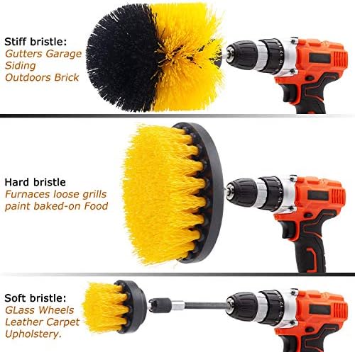 Hongfa23-Piece Drill Brush Attachment Set for Tile Sinks and More