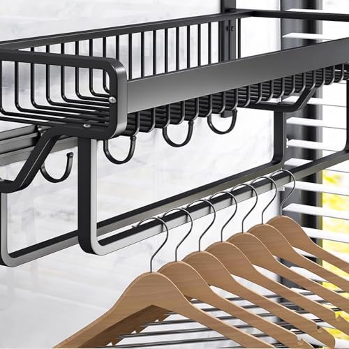 Premium Towel Bar Holder - Gray Wall-Mounted Towel Rack