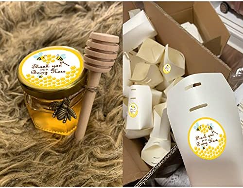 Top Label Thank You Honey Bumble Bee Stickers 2 Inch 160 Pcs