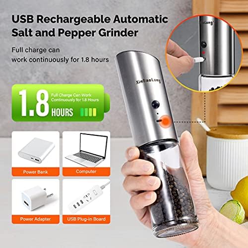 USB Rechargeable Electric Salt and Pepper Grinder - Best Features Youll Love