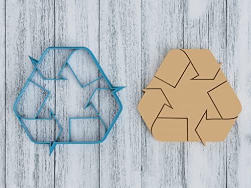 Eco-Friendly Recycle Symbol Cookie Cutter 4-Inch