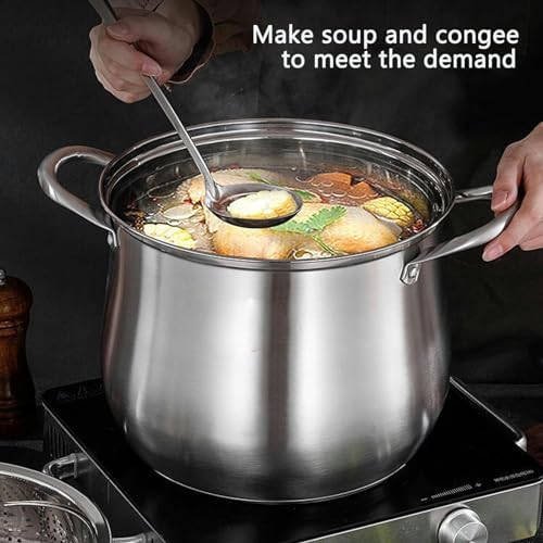 Stainless Steel Steamer Pot with Insert Basket and Lid