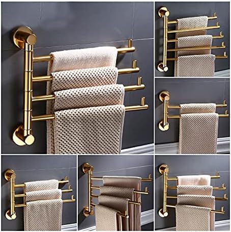 Moisturizing Toothpick Design Aluminum Alloy Towel Rail Space Saver for Bathrooms