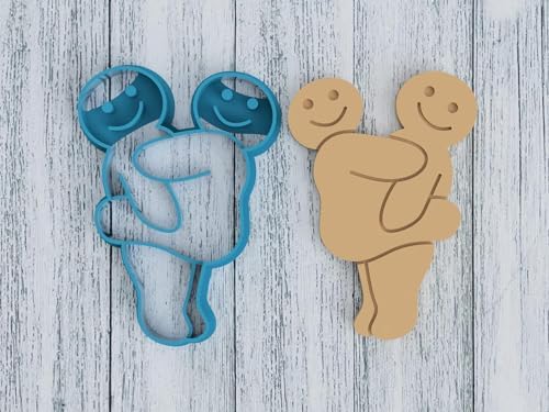 Naughty Button Cookie Cutter Hilarious Design for Adults