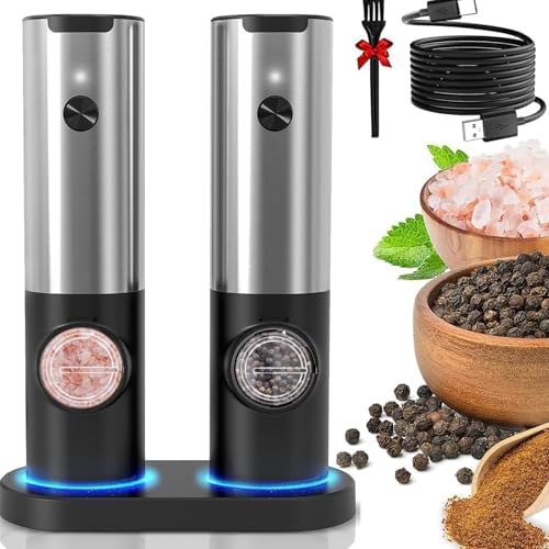 Wireless Electric Salt Pepper Grinder Set