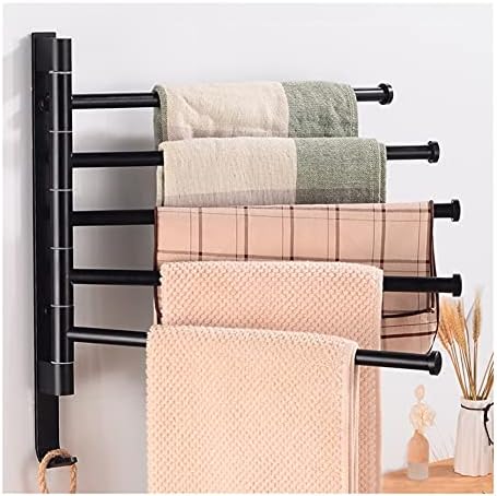 Premium Black Towel Rail for Bathroom Use