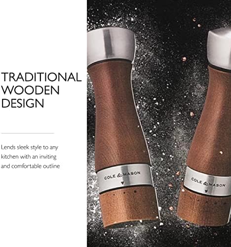 Tasteful Precision Salt Pepper Mill Set by Cole Mason