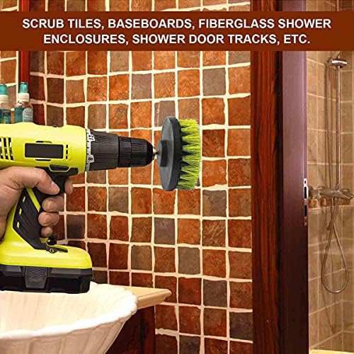 Premium Drill Brush Attachment Set for Cleaning