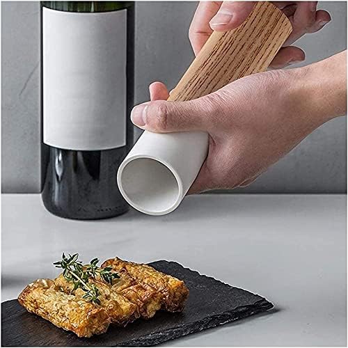 Premium Wooden Salt and Pepper Grinder Set with Adjustable Ceramic Mechanism