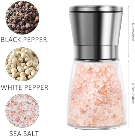 Professional Quality Salt Pepper Grinder Set