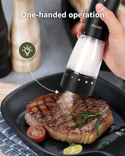 Bountiful Electric Salt Pepper Grinder Set with Storage Base
