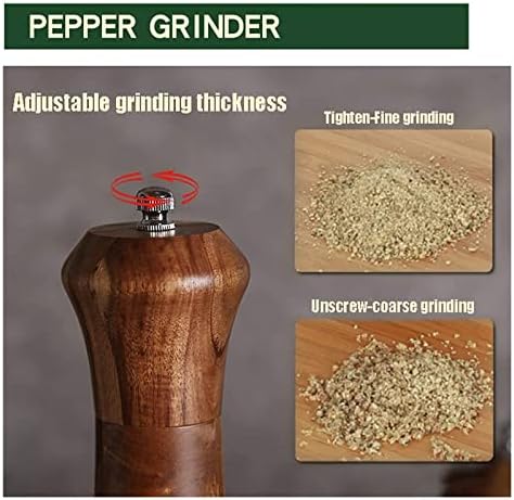 Adjustable Pepper Mill Salt Pepper Grinder Set