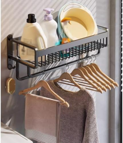Space-Aluminum Towel Rack Gray 60cm