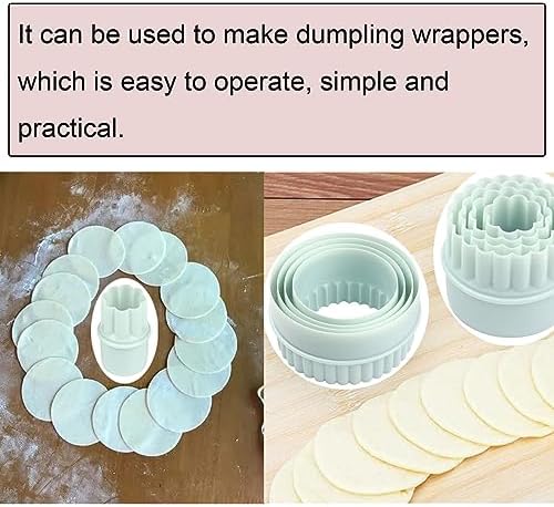 NentMent 8-Piece Round Cookie Cutters