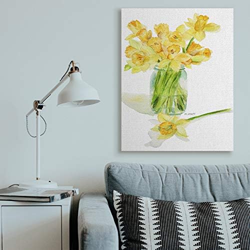 Stupell Industries Yellow Daffodil Candle Holder Jar by Melissa Hyatt