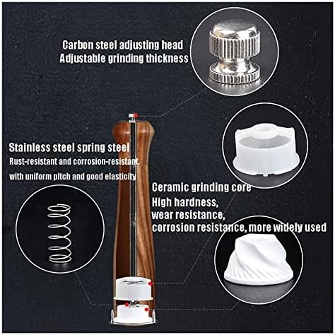 Adjustable Pepper Mill Salt Pepper Grinder Set