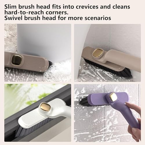 360 Rotating Crevice Cleaning Brush withHard-Bristle Design