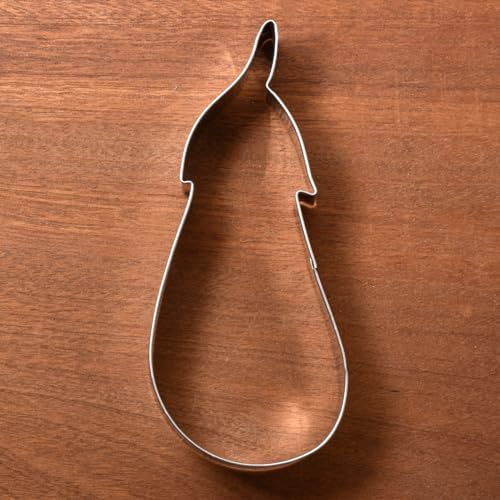 Liliao Eggplant Cookie Cutter 25 x 57 Inch Stainless Steel