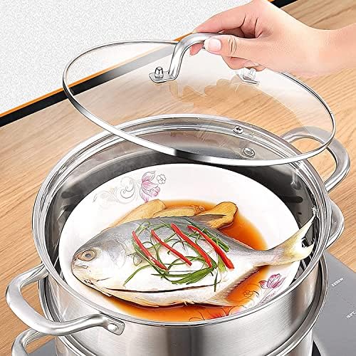 Top Choice 304 Stainless Steel Soup Pot with Lid 115L Capacity