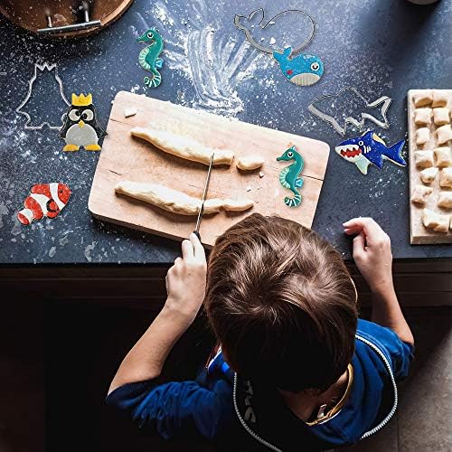 Sturdy Animal Cookie Cutter Set - Ocean Animal Baking Tools for DIY