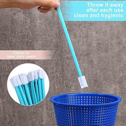 Sieral 100 Pcs Disposable Crevice Cleaning Brushes for Small Spaces