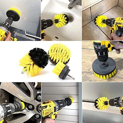 4-Pack Drill Brush Set - All-Purpose Cleaning Kit for Home Kitchen
