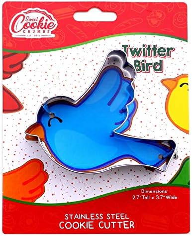 Twitter Bird Cookie Cutter- Stainless Steel