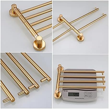 Moisturizing Toothpick Design Aluminum Alloy Towel Rail Space Saver for Bathrooms