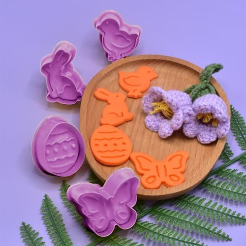 Heyiminy Easter Cookie Cutters Set 4Pcs