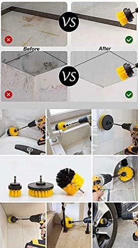 4-Pack Drill Brush Set - All-Purpose Cleaning Kit for Home Kitchen