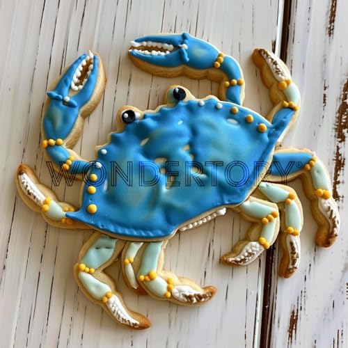 4-Inch Blue Crab Cookie Cutter Made in USA