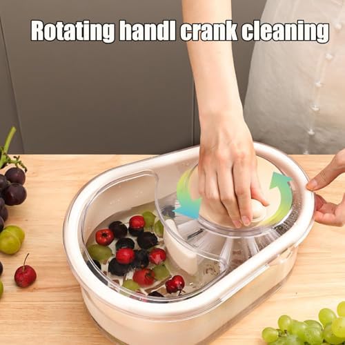 Effortless Fruit Cleaner Quick Fruit Washer Manual Fruit Spinner