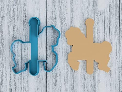 Wooden Carousel Horse Cookie Cutter 4 Inch